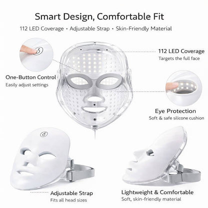 ROXEIN LED Light Therapy Face Mask