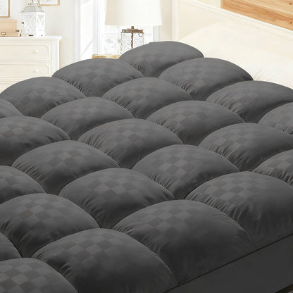 CloudSleep™ Premium Quilted Mattress Topper – Extra Thick, Cooling & Fluffy Soft Comfort