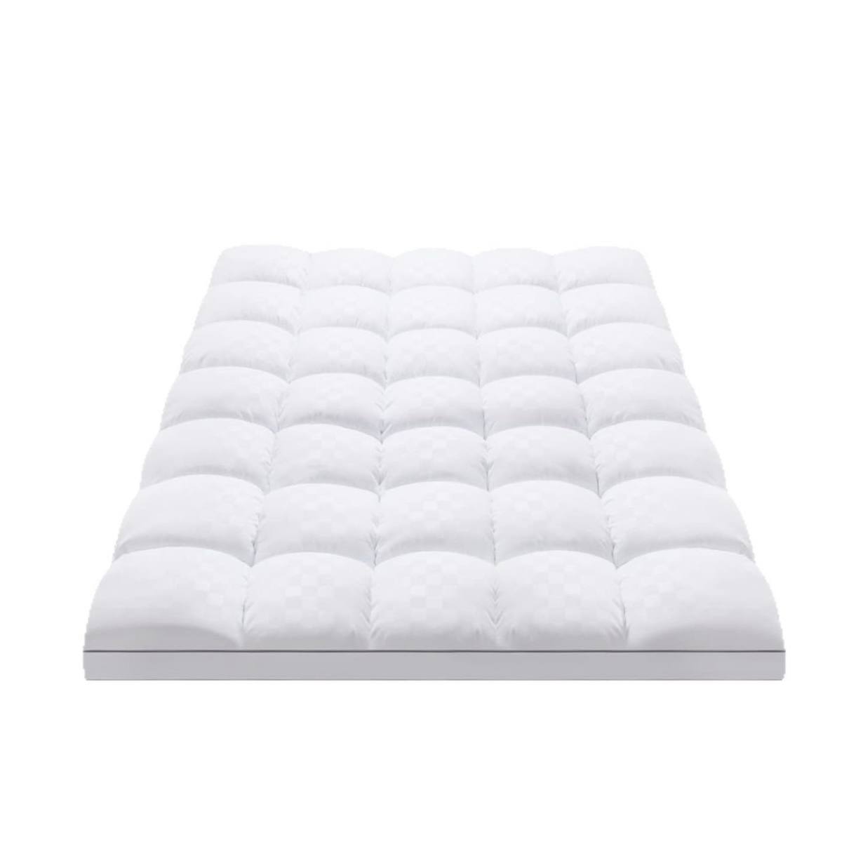 CloudSleep™ Premium Quilted Mattress Topper – Extra Thick, Cooling & Fluffy Soft Comfort